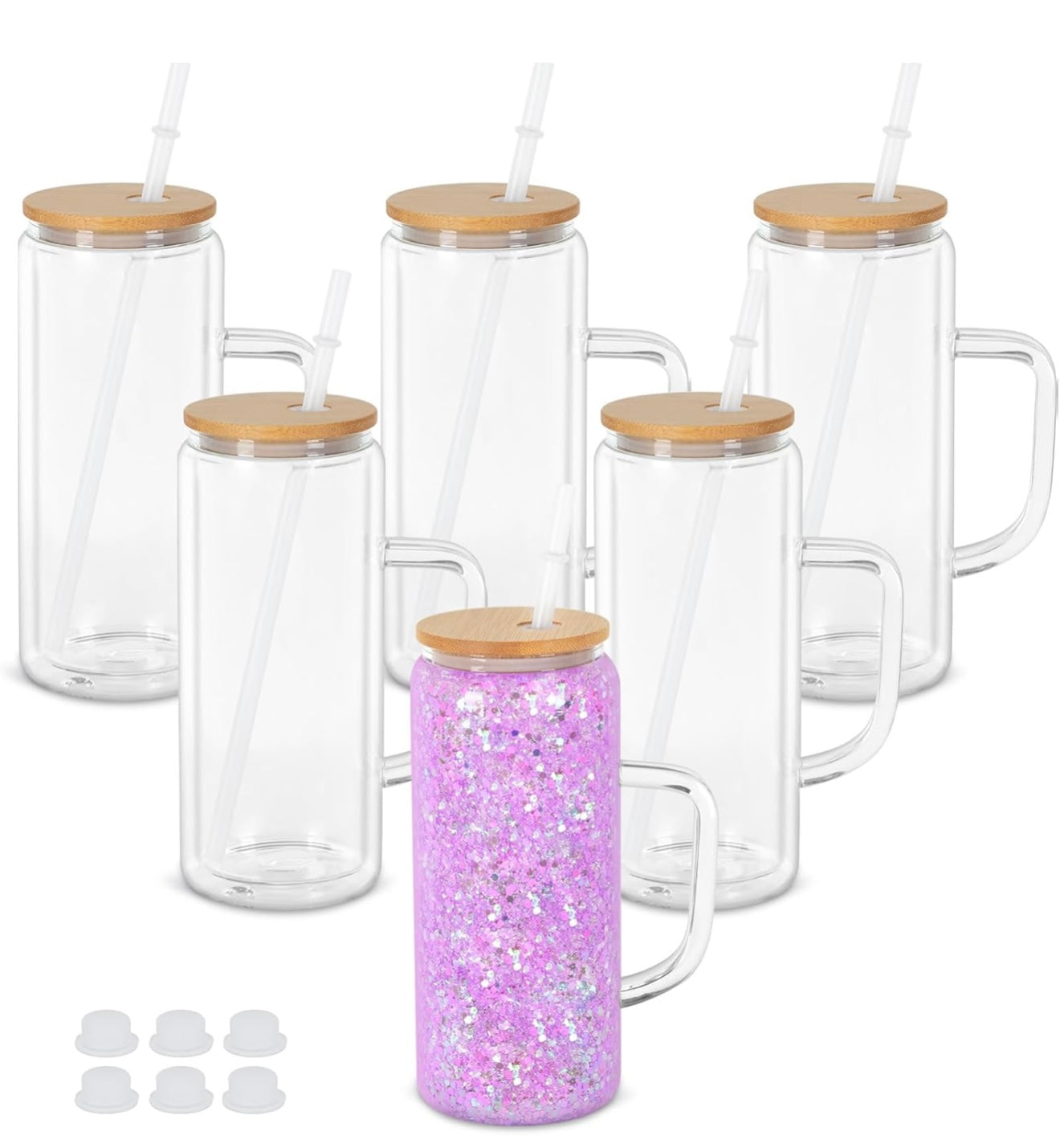 20oz Glass with Handle