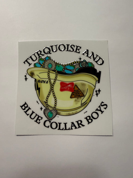 Turquoise & Blue Collar Boys